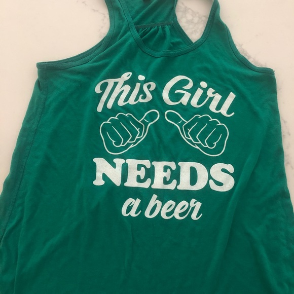 Bella Green Razorback Tank - Picture 2 of 3